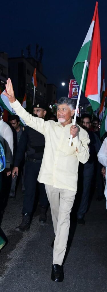 విజయవాడలో తిరంగా ర్యాలీలో పాల్గొన్న అనంతరం సీఎం చంద్రబాబు ప్రసంగం
