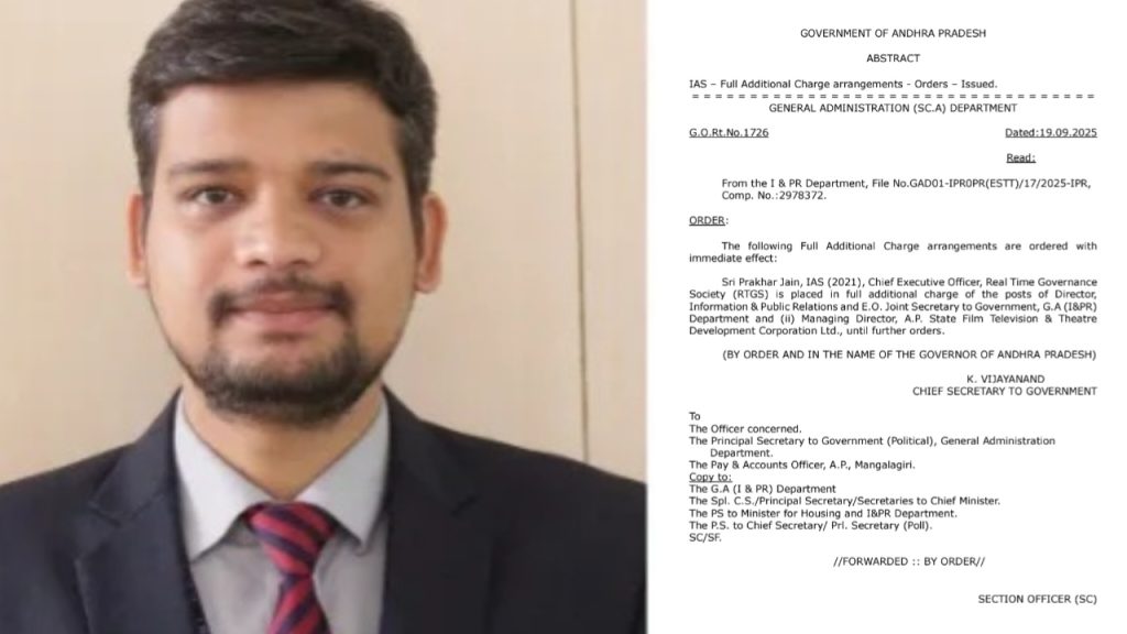 ఏపీ సమాచార శాఖ డైరెక్టర్ గా ప్రఖర్ జైన్