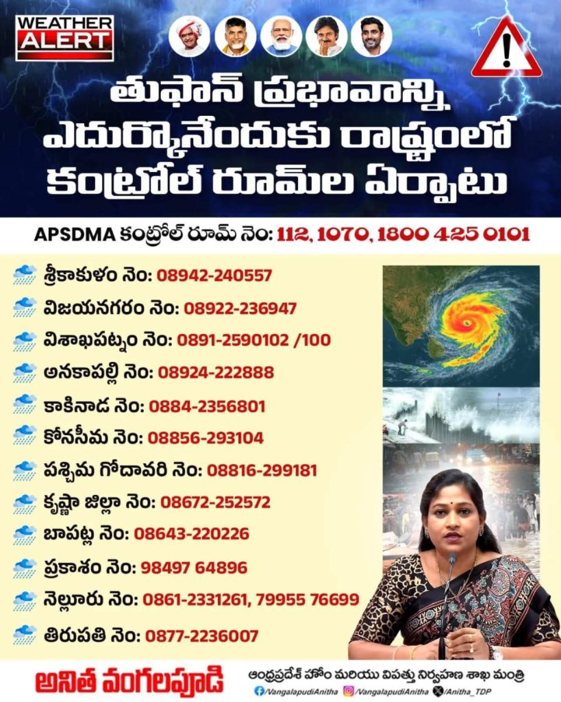 కంట్రోల్ రూమ్ వివరాలు